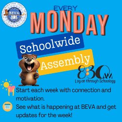 monday assembly flyer